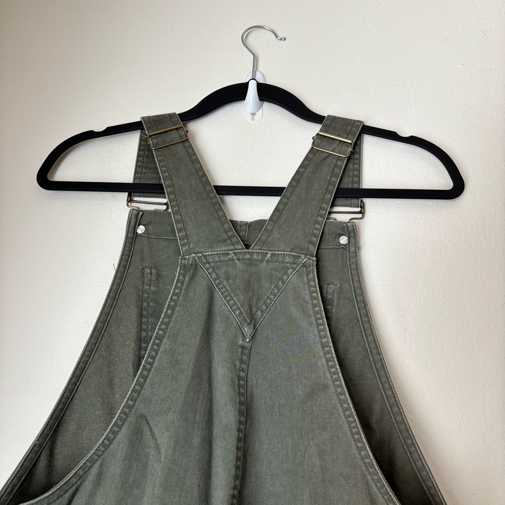 Toad & Co. Cottonwood Overall Size Medium Green Organic Cotton Blend Outdoor - Picture 7 of 11